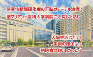 聖マリアンナ医科大学病院の病院食は美味しい？閉塞性動脈硬化症の下肢カテーテル治療で入院した話
