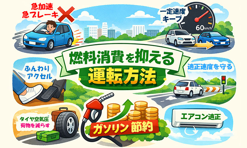 燃料消費を抑える運転方法